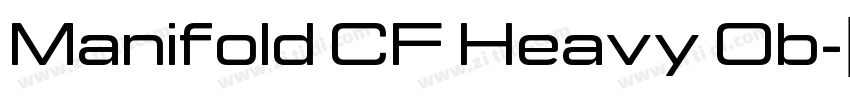 Manifold CF Heavy Ob字体转换